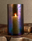 Hubbard™ hurricane (10in) - Golden | Image 1 | Premium Candleholder from the Hubbard collection | made with 100% Glass for long lasting use | texxture