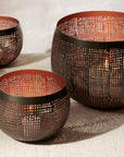 Trastevere™ Handmade Etched Iron Bowl (set of 2) - (colors: Natural) | Premium Bowl from the Trastevere™ collection | made with Iron for long lasting use