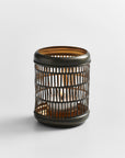 Ostia™ Handmade Etched Iron Candleholder - (colors: Natural) | Premium Candleholder from the Ostia™ collection | made with Iron for long lasting use