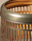 Ostia™ Handmade Etched Iron Candleholder - (colors: Natural) | Premium Candleholder from the Ostia™ collection | made with Iron for long lasting use