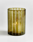 Strathmore™ Mouth Blown Glass Hurricane - (colors: Green) | Premium Candleholder from the Srathmore™ collection | made with Glass for long lasting use