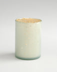 Zermatt™ Mouth Blown Glass Candleholder - (colors: White) | Premium Candleholder from the Zermatt™ collection | made with Glass for long lasting use