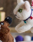 Lilliput™ Paws and Claws Wool Ornament (Set of 2)