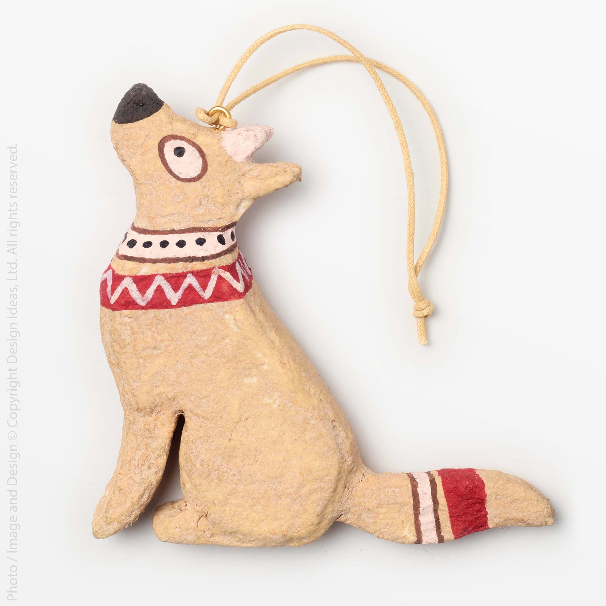 Sugarplum™ ornament, dog - Sand | Image 1 | Premium Ornaments from the Sugarplum collection | made with cotton mache for long lasting use | texxture