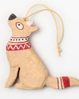 Sugarplum™ ornament, dog - Sand | Image 1 | Premium Ornaments from the Sugarplum collection | made with cotton mache for long lasting use | texxture