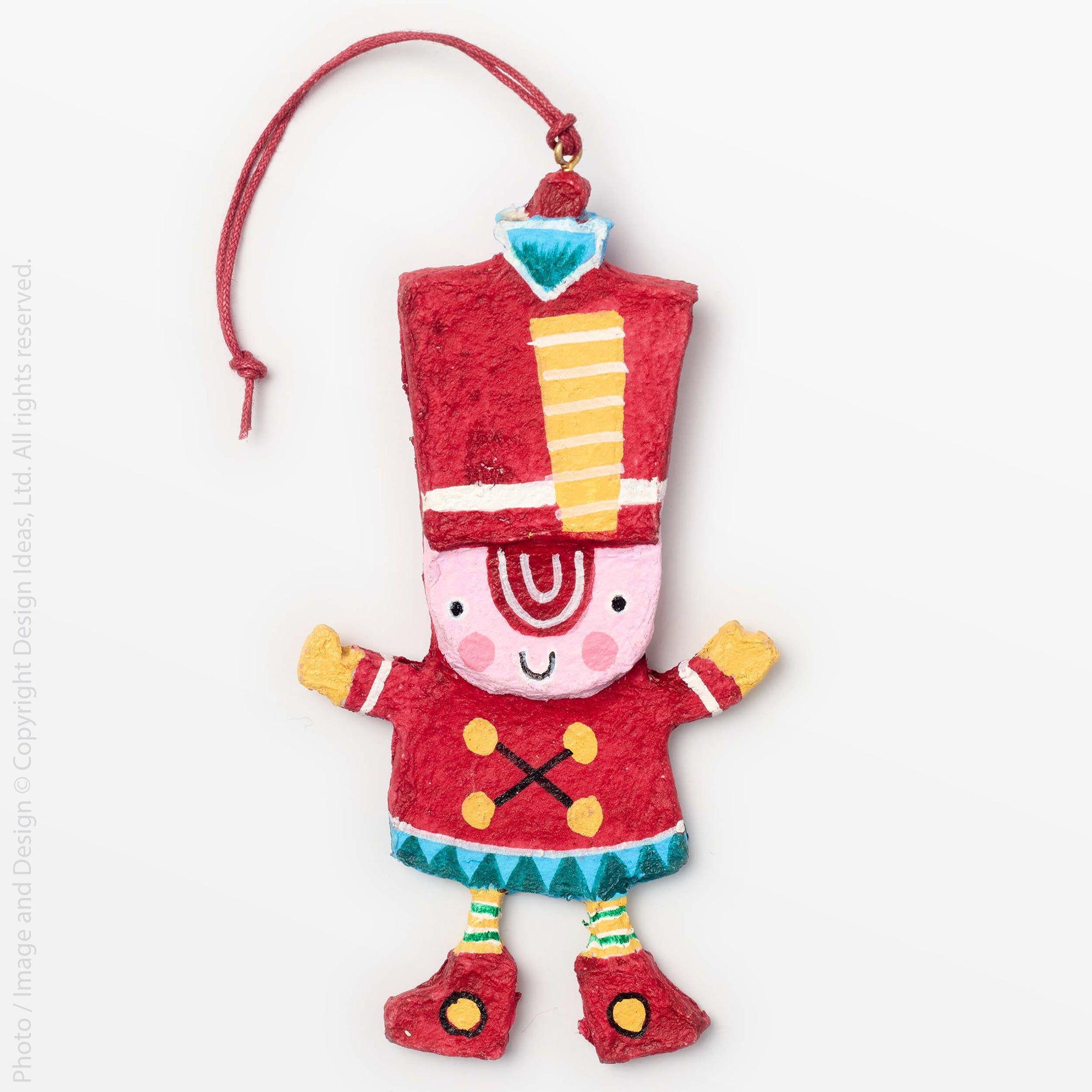 Sugarplum™ ornament, toy soldier - Red | Image 1 | Premium Ornaments from the Sugarplum collection | made with cotton mache for long lasting use | texxture