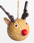 Sugarplum™ ornament, reindeer - Sand | Image 1 | Premium Ornaments from the Sugarplum collection | made with cotton mache for long lasting use | texxture