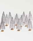 Yukon™ trees, white and silver glitter, set of 12 - White | Image 1 | Premium Decorative from the Yukon collection | made with Steel Wire for long lasting use | texxture