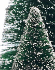 Yukon™ Bottle Brush Green Trees with Snow (Set of 8)