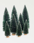 Yukon™ trees, green with snow, set of 8 - Green | Image 1 | Premium Decorative from the Yukon collection | made with Steel Wire for long lasting use | texxture