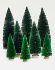 Yukon™ Bottle Brush Green Trees (Set of 8)
