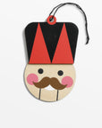 Hollyjolly Nutcracker Wood Ornament - Black Color | Image 1 | From the HollyJolly Collection | Masterfully constructed with natural plywood for long lasting use | Available in white color | texxture home