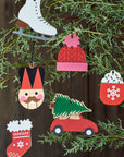 Hollyjolly Nutcracker Wood Ornament Black Color | Image 2 | From the HollyJolly Collection | Masterfully constructed with natural plywood for long lasting use | Available in white color | texxture home