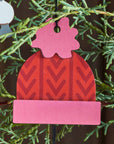 Hollyjolly™ Winter Hat Wood Ornament