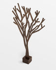 Sherwood Wood Tree (Medium) - white color | Image 1 | From the Sherwood Collection | Skillfully handmade with natural wood for long lasting use | Available in white color | texxture home