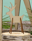 Alpine™ Natural Wood Reindeer (Set of 8)