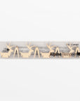 Alpine Natural Wood Rendeer (Set of 8) white color | Image 2 | From the Alpine Collection | Skillfully created with natural wood for long lasting use | Available in white color | texxture home