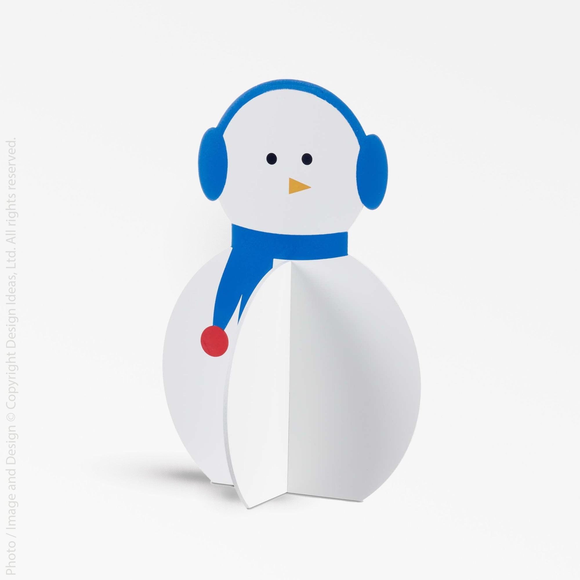 Roger Wood Snowman (Medium) - white color | Image 1 | From the Roger the Snowman Collection | Skillfully crafted with natural plywood for long lasting use | Available in white color | texxture home