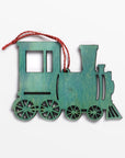 Festive Train Wood Ornament - Multi Color | Image 1 | From the Festive Collection | Skillfully assembled with natural wood for long lasting use | Available in white color | texxture home