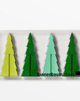 Tannenbaum Wood Tree Set (Mini) white color | Image 6 | From the Tannenbaum Collection | Exquisitely crafted with natural plywood for long lasting use | Available in white color | texxture home
