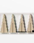 Tannenbaum Wood Tree Set (Itty) white color | Image 7 | From the Tannenbaum Collection | Skillfully made with natural plywood for long lasting use | Available in white color | texxture home