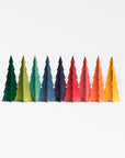 Tannenbaum White Wood Tree Set (6 Inch) — Bundle - Multi Color | Image 1 | From the Tannenbaum Collection | Elegantly assembled with natural plywood for long lasting use | Available in white color | texxture home