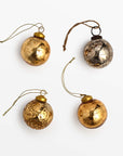 Auban™ Mouth Blown Glass Ornaments - 2 inch (set of 4)
