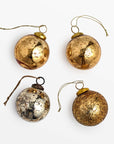 Auban™ Mouth Blown Glass Ornaments - 3 inch (set of 4)