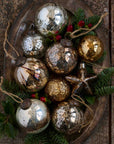 Auban™ Mouth Blown Glass Ornaments - 4 inch (set of 4)