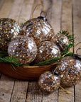 Zazzle™ ornament, 4in - Golden | Image 2 | Premium Ornaments from the Zazzle collection | made with Glass for long lasting use | texxture