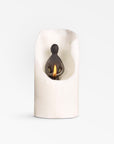 Spirit Zen Cast Iron Candle - Natural Color | Image 1 | From the Spirit Collection | Elegantly crafted with natural cast iron for long lasting use | Available in white color | texxture home