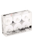 Flameless Tealights Natural Color | Image 2 | From the Plastic Collection | Elegantly handmade with natural for long lasting use | Available in white color | texxture home