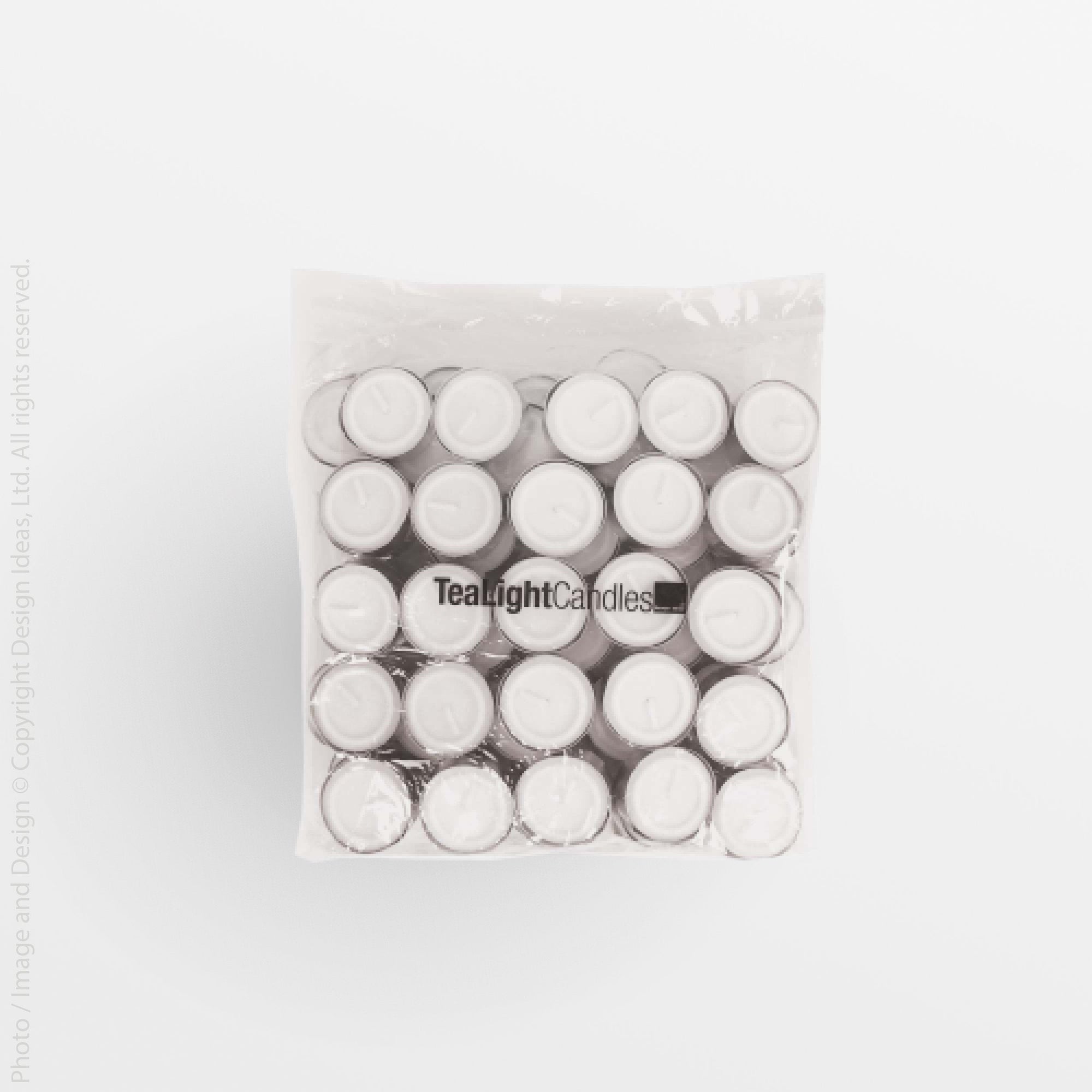 Tealight Candles (Set of 100) - Natural Color | Image 1 | From the TeaLights Collection | Skillfully made with natural wax for long lasting use | Available in white color | texxture home