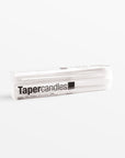 Tapers White Wax Candle - Green Color | Image 1 | From the Taper Collection | Skillfully created with natural wax for long lasting use | Available in white color | texxture home