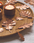 Cassini Copper Decorative Leaves Natural Color | Image 2 | From the Cassini Collection | Expertly made with natural copper for long lasting use | Available in copper color | texxture home