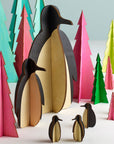 Tux Wood Penguin (Large) Natural Color | Image 2 | From the Tux Collection | Skillfully assembled with natural wood for long lasting use | Available in white color | texxture home