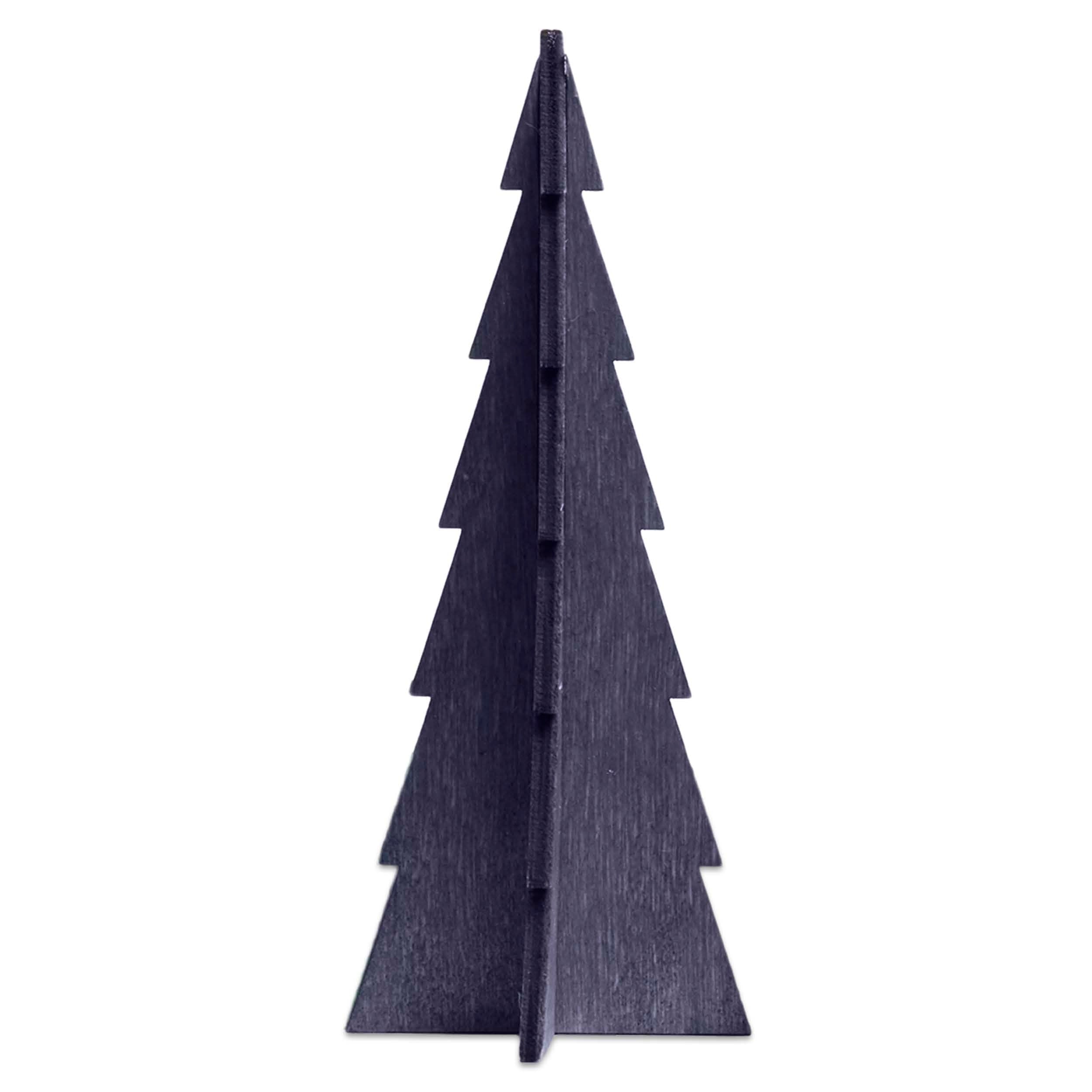 Tannenbaum White Wood Tree Set (11 Inch) — Bundle Green Color | Image 11 | From the Tannenbaum Collection | Skillfully created with natural plywood for long lasting use | Available in white color | texxture home