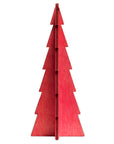 Tannenbaum White Wood Tree Set (11 Inch) — Bundle - Green Color | Image 4 | From the Tannenbaum Collection | Skillfully created with natural plywood for long lasting use | Available in white color | texxture home