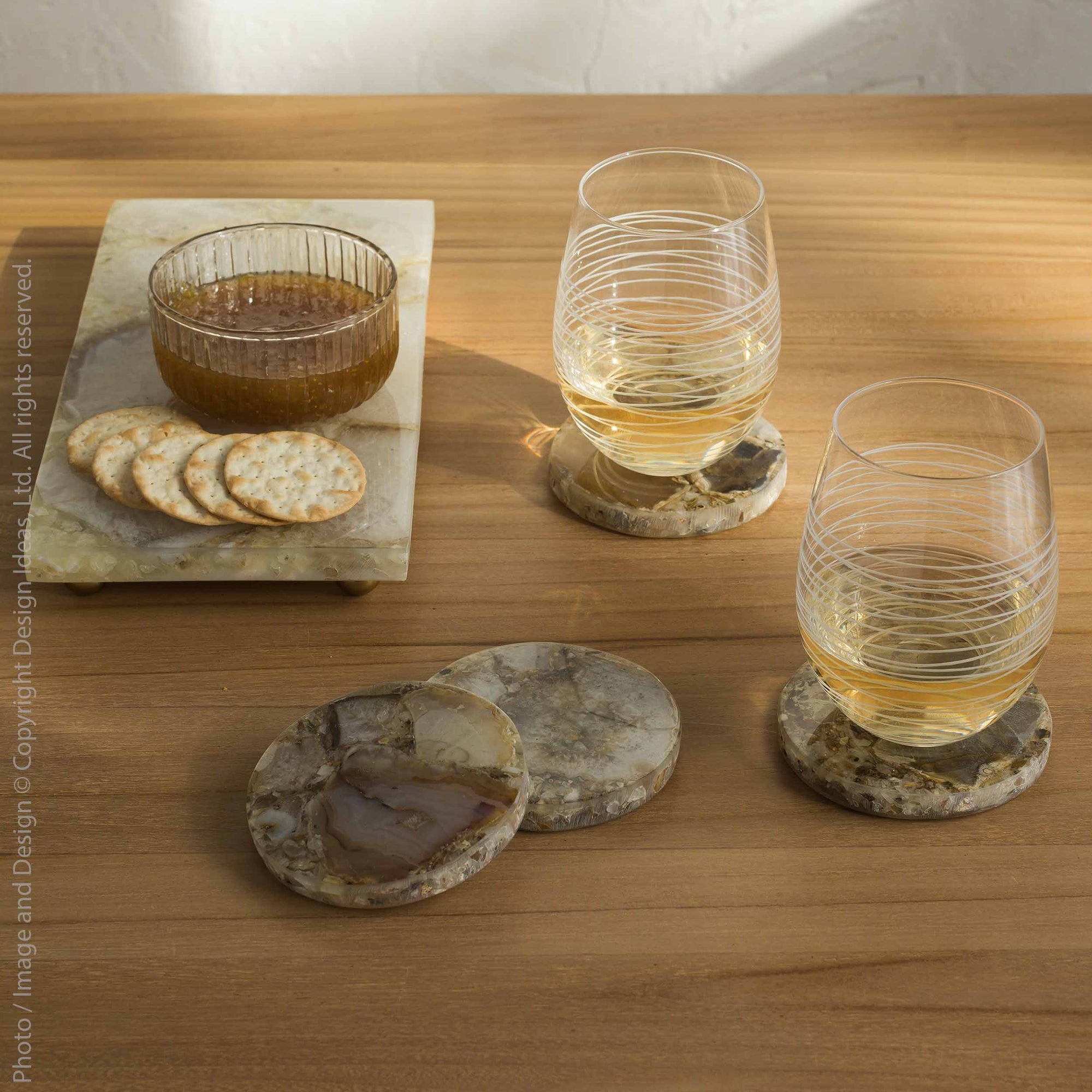 Solis™ Mouth Blown Stemless Wine Glass (set of 4)