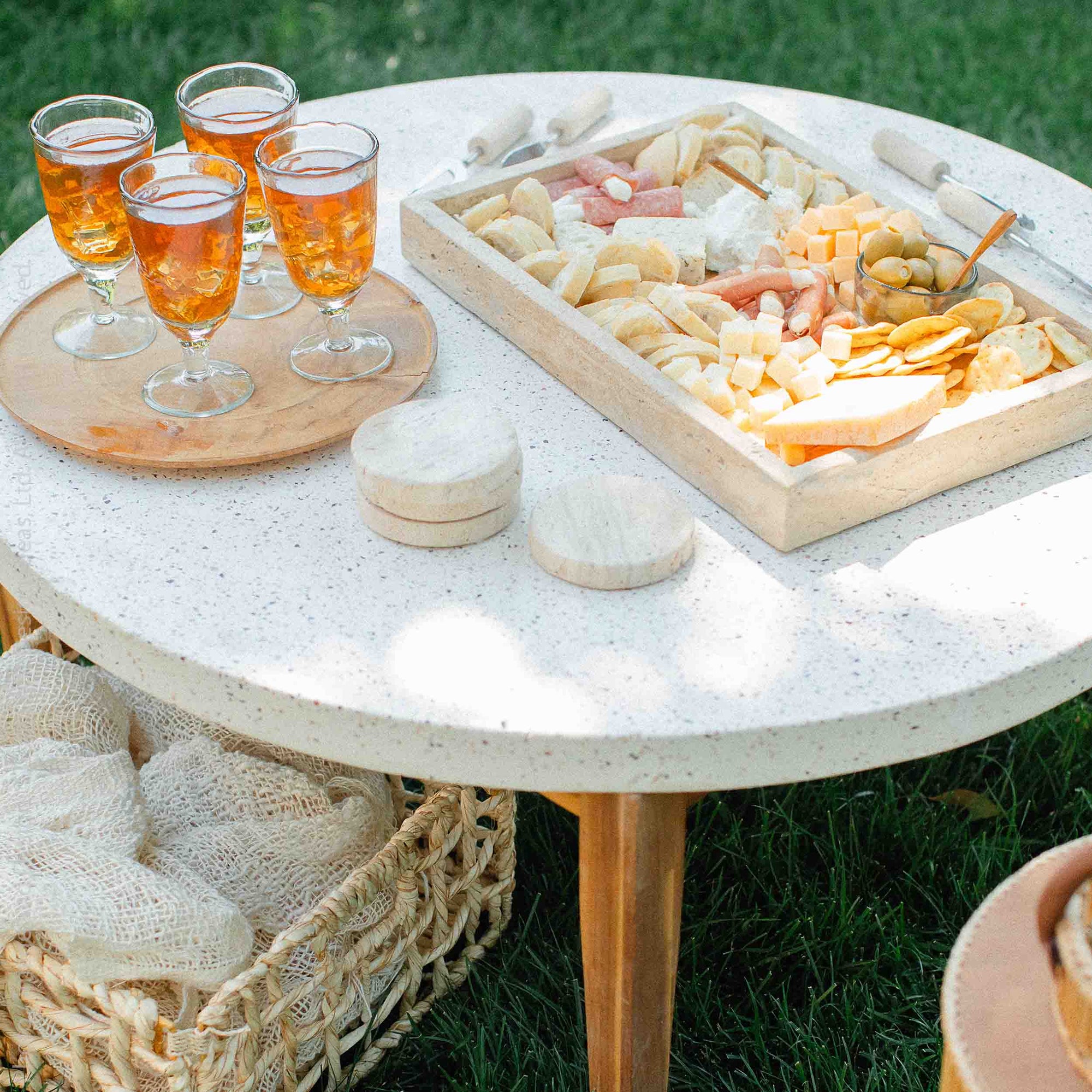 Marbella™ Handmade Travertine Tray (18 x 20in.)