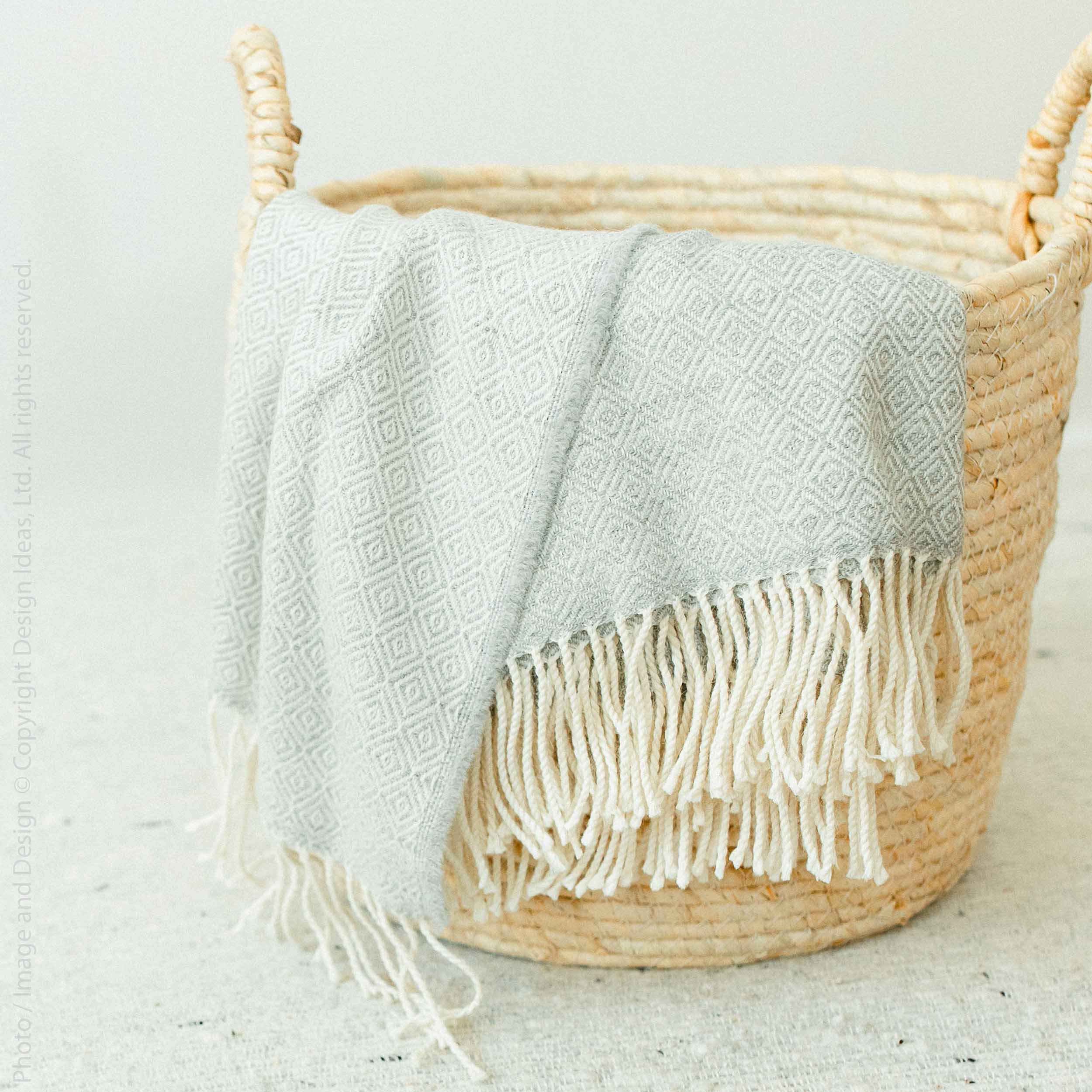 Maiz™ Small Woven Corn Husk Basket with Handles