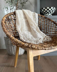 Paloma™ Abaca, wood and iron chair