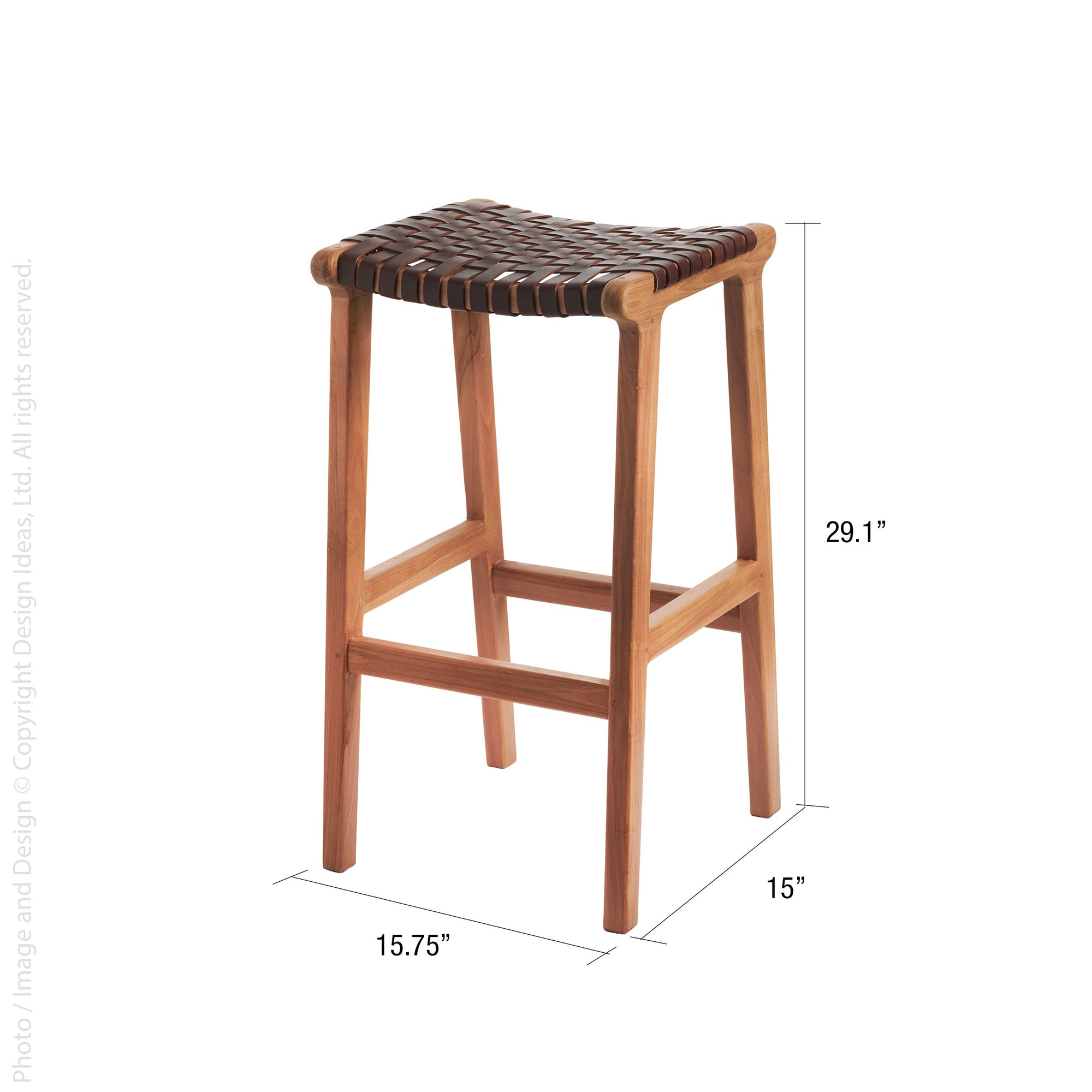 Visby™ Leather Bar Stool