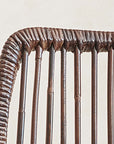 Brisbane™ welded iron, woven rattan counter stool