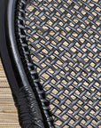 Lanai™ Woven 100% Rattan Core Black Chairs