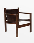 Buchanan™ leather and mango wood lounge chair