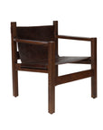 Buchanan™ leather and mango wood lounge chair