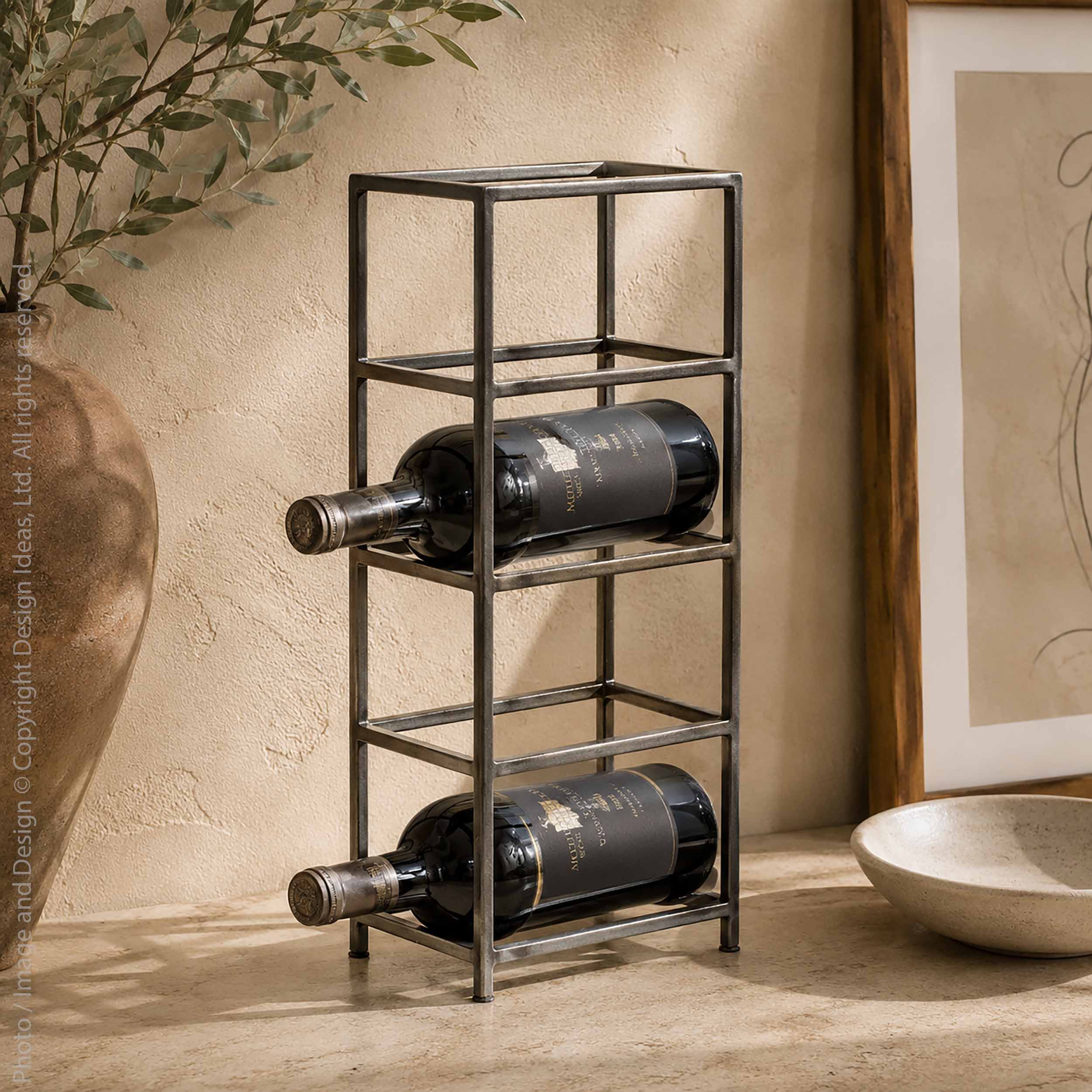 Framework™ Welded Iron Wine Rack - texxture™
