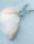 Marbella™ Hand Crafted Metal and Travertine Cheese Knives (set of 2)