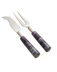 Fiori™ Handmade Stainless Steel and Bone Cheese Knives (set of 2)